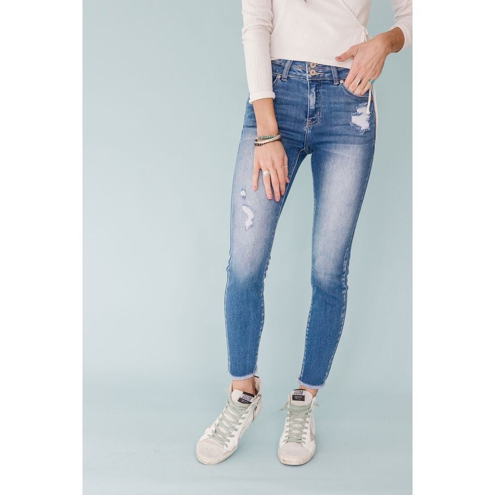 California Girls Double Button Kancan Skinny
